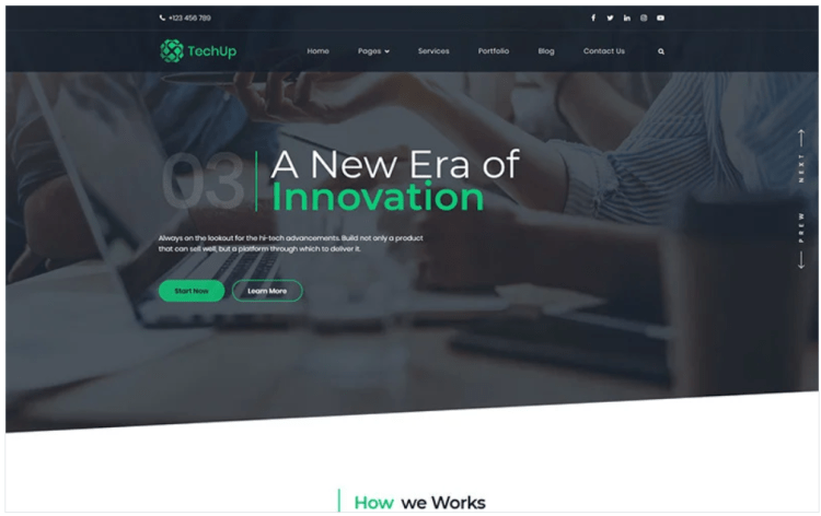 Techup -物联网和人工智能技术WordPress主题