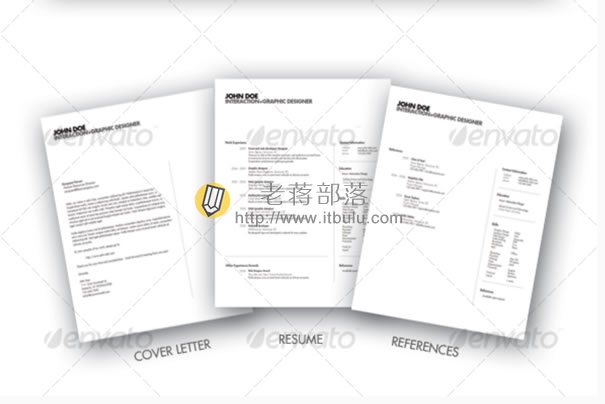 3-piece Elegant Resume set